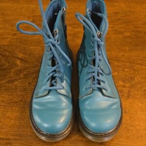 Dr. Martens Teal Lace-Up Boots